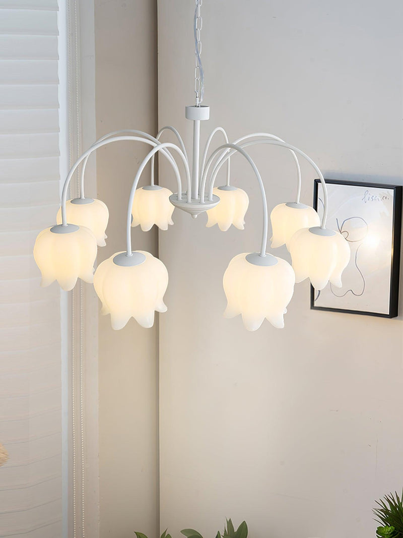 Curved Arm Bell Chandelier