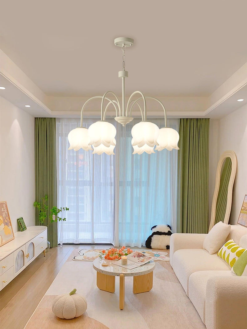 Curved Arm Bell Chandelier