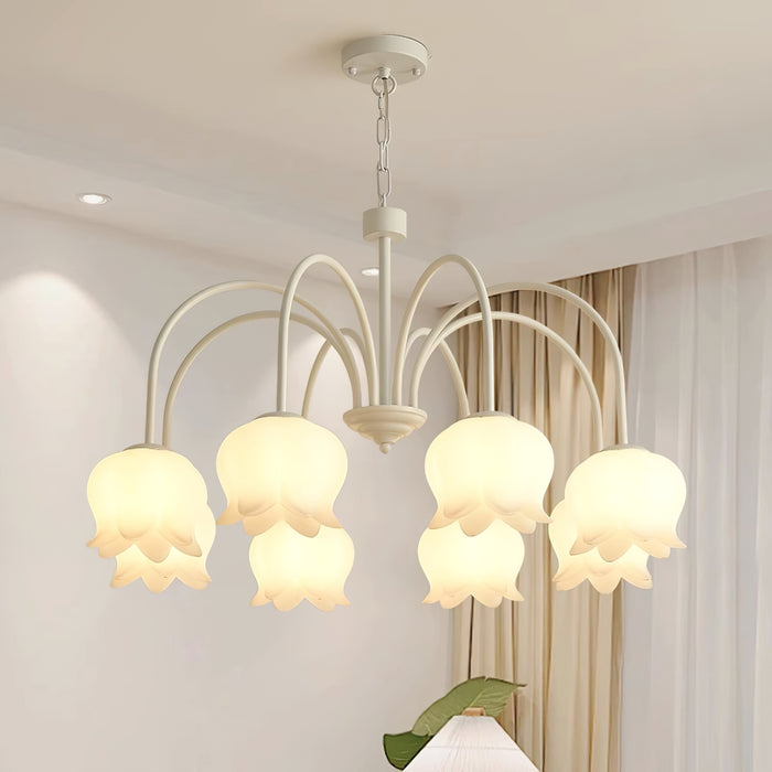 Curved Arm Bell Chandelier