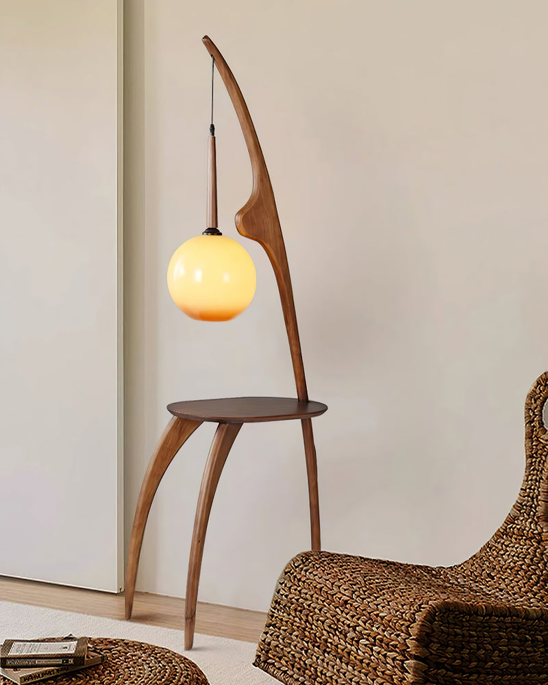 Curved Mantis Arm Floor Lamp