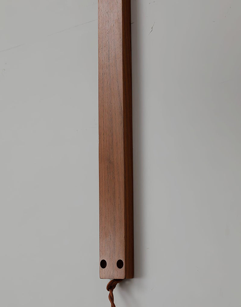 Curved Walnut Ceramic Wall Light
