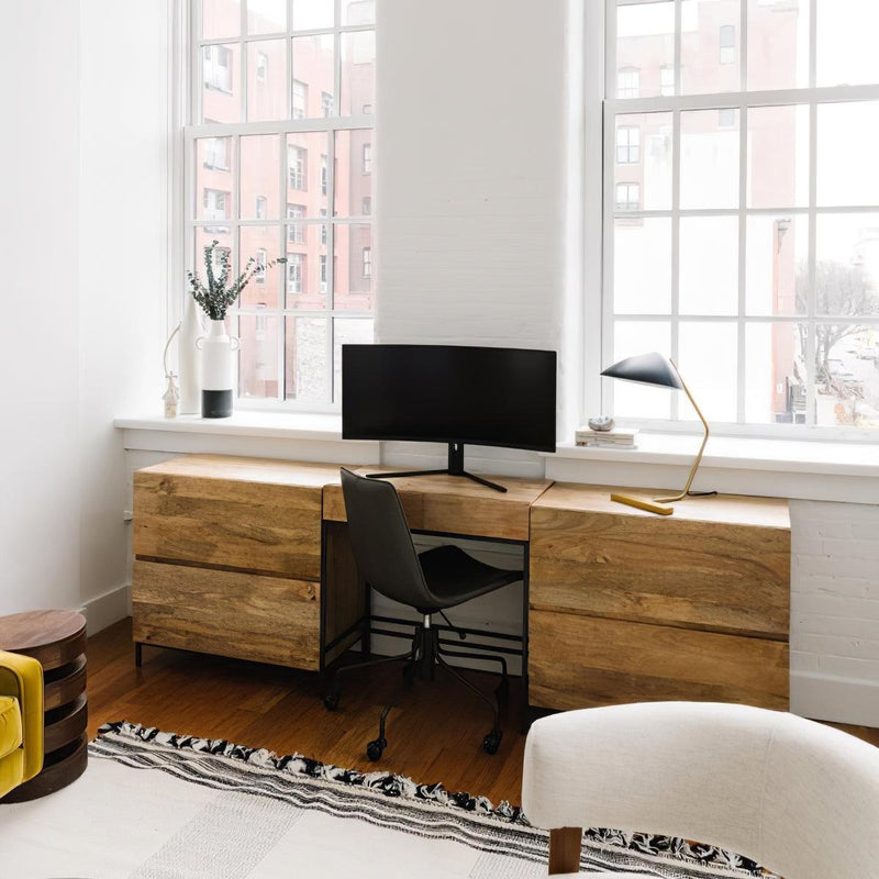 Curvilinear Mid-Century Table Lamp 18.1"