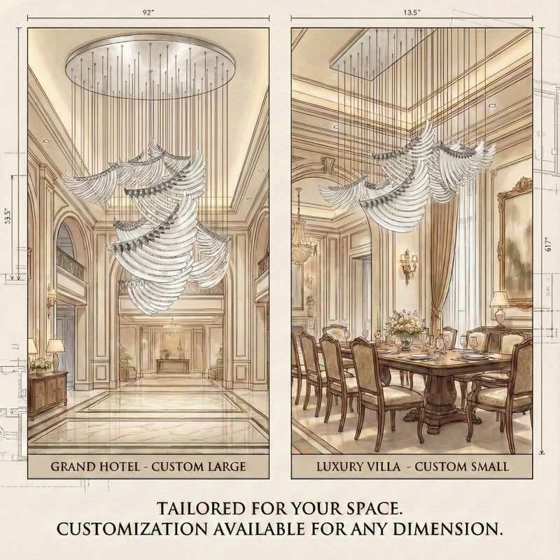 DIY Bird Feather Wings Chandelier