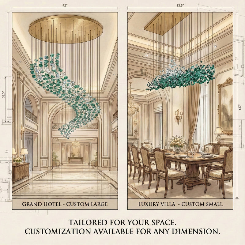 DIY Crystal Stone Chandeliers