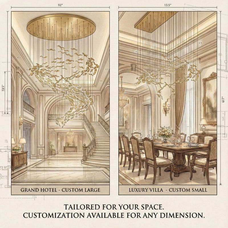 DIY Fallen Leaf Chandelier