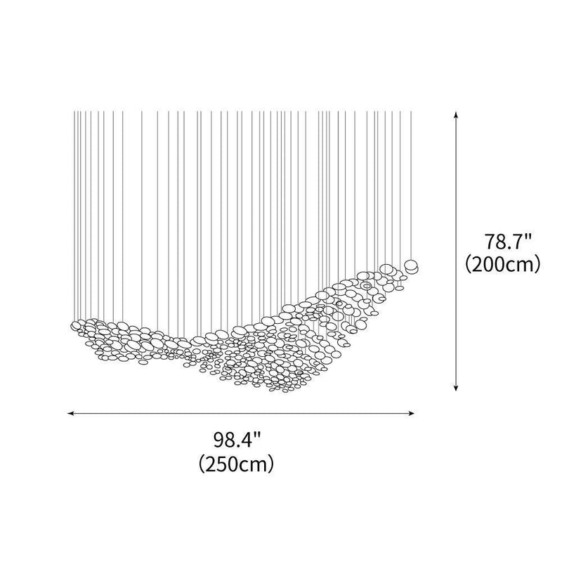 DIY Flying Wave Chandelier