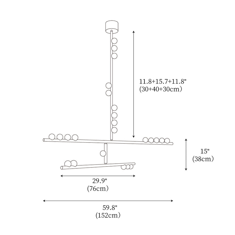 DIY Luminous Cascade Chandelier