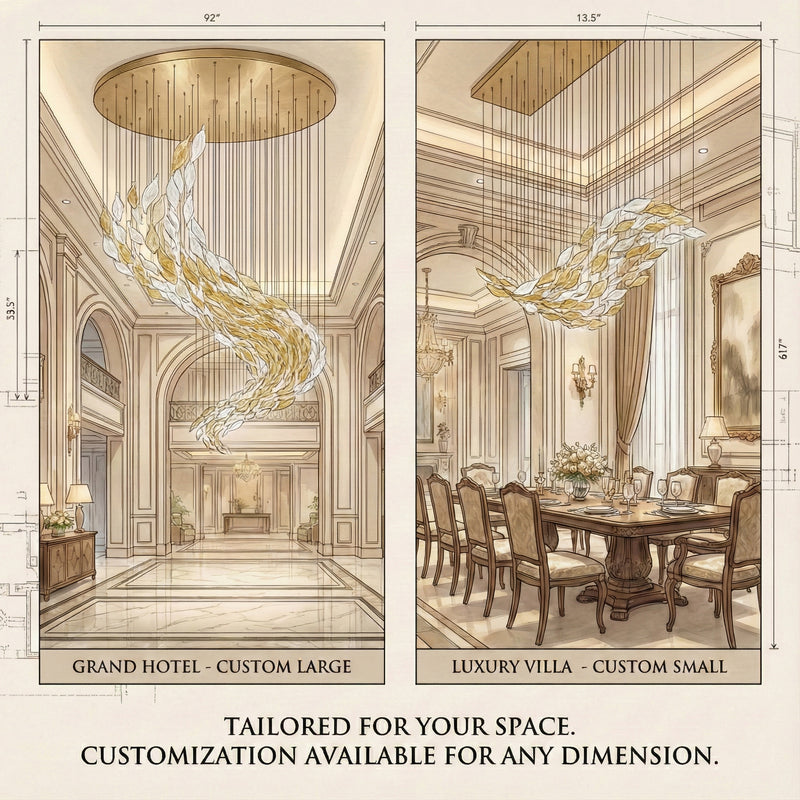 DIY Ocean Current Chandelier