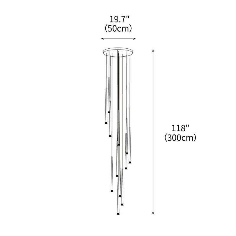 DIY Slender Cone Chandelier