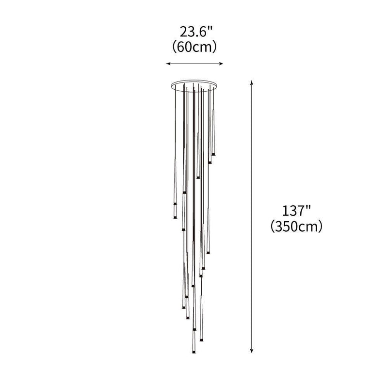 DIY Slender Cone Chandelier