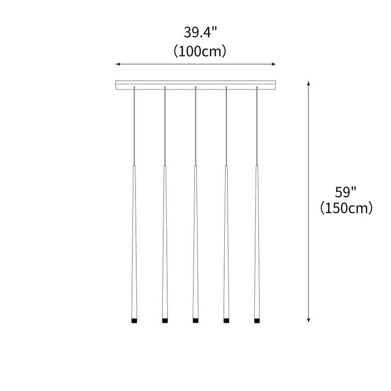 DIY Slender Cone Chandelier