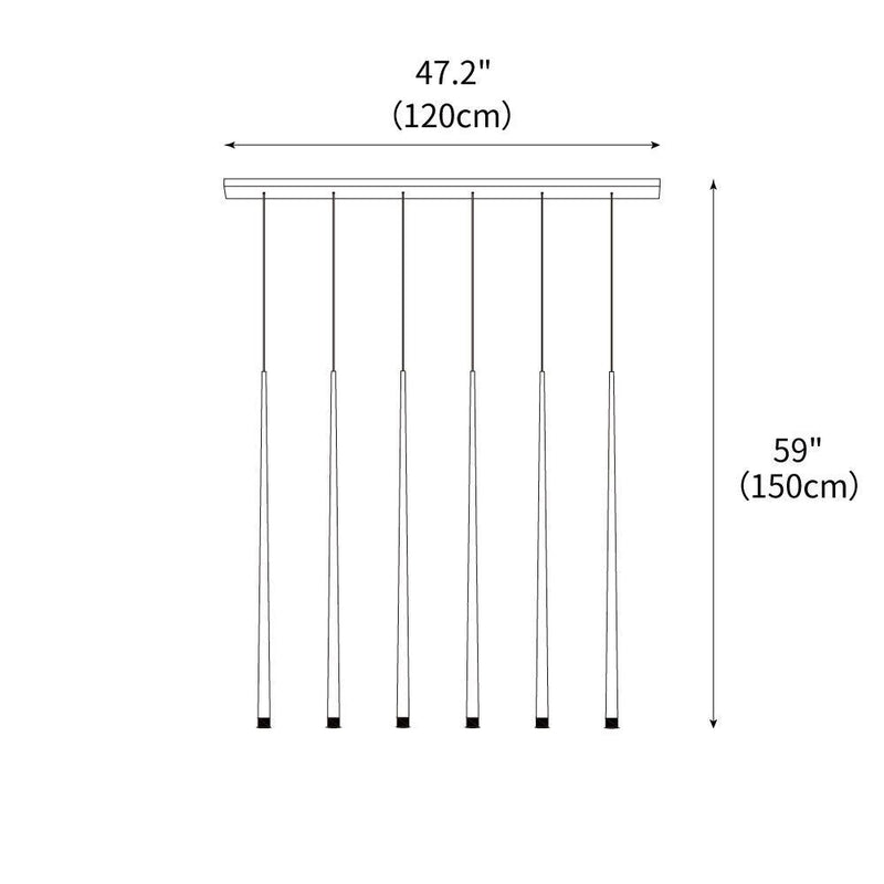 DIY Slender Cone Chandelier