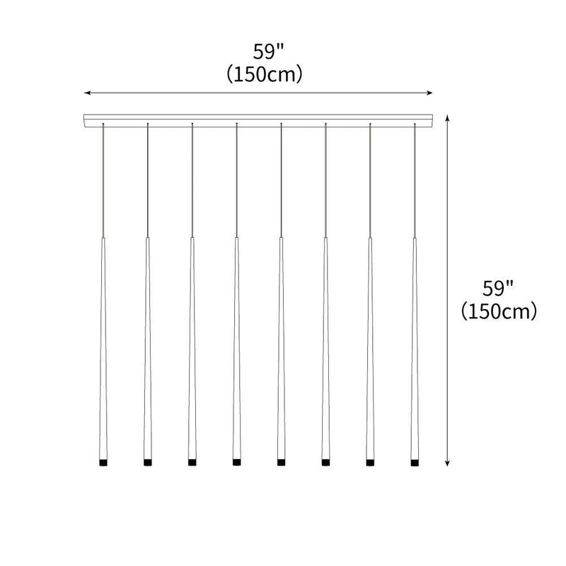 DIY Slender Cone Chandelier