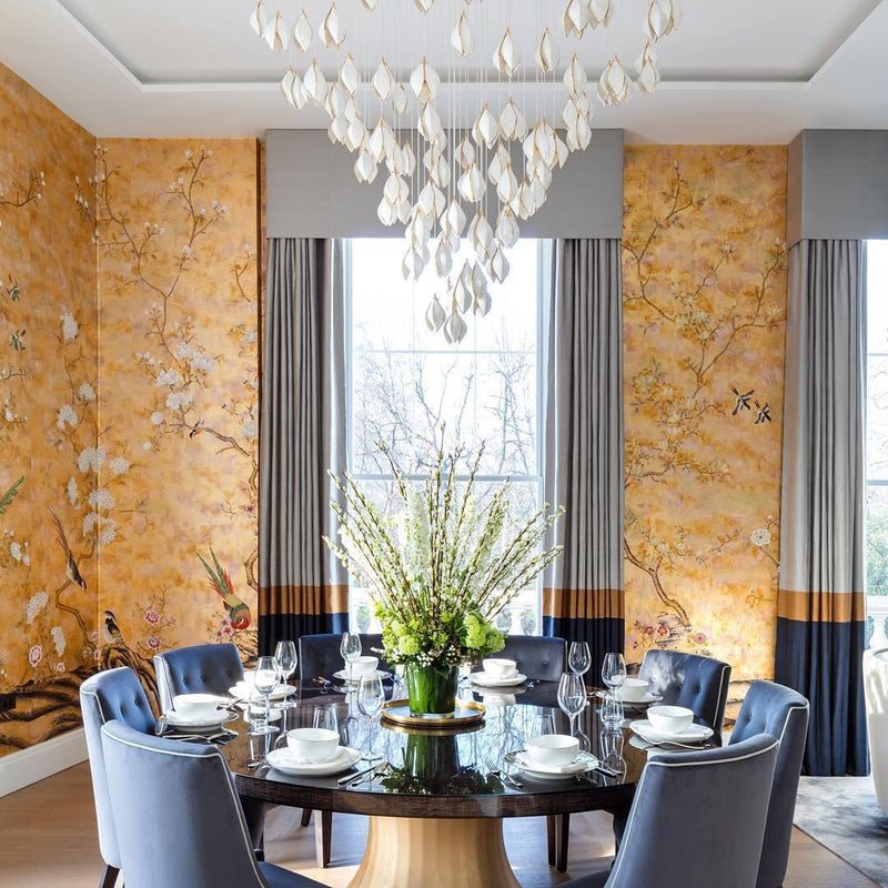 DIY Ceramic Flower Chandelier