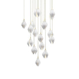 DIY Ceramic Flower Chandelier