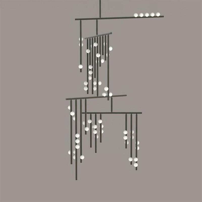 DIY Luminous Cascade Chandelier