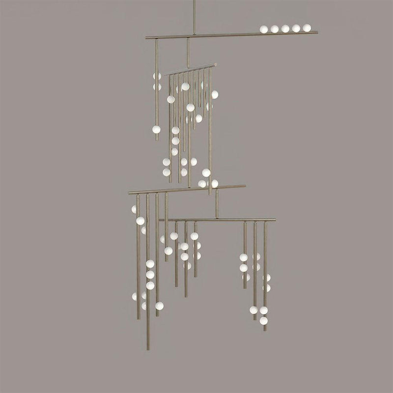 DIY Luminous Cascade Chandelier