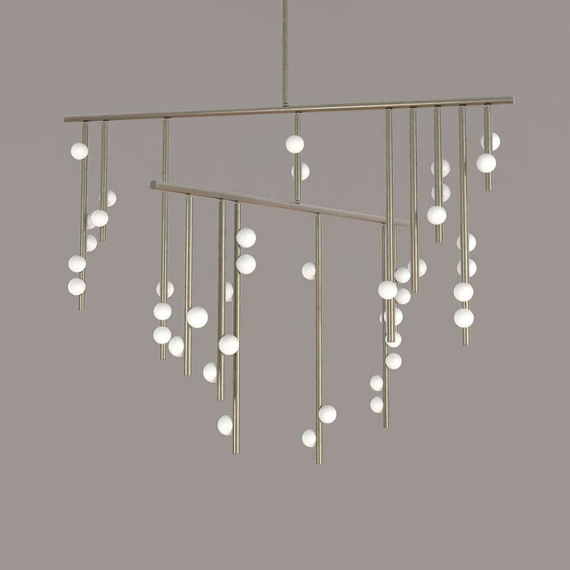 DIY Luminous Cascade Chandelier