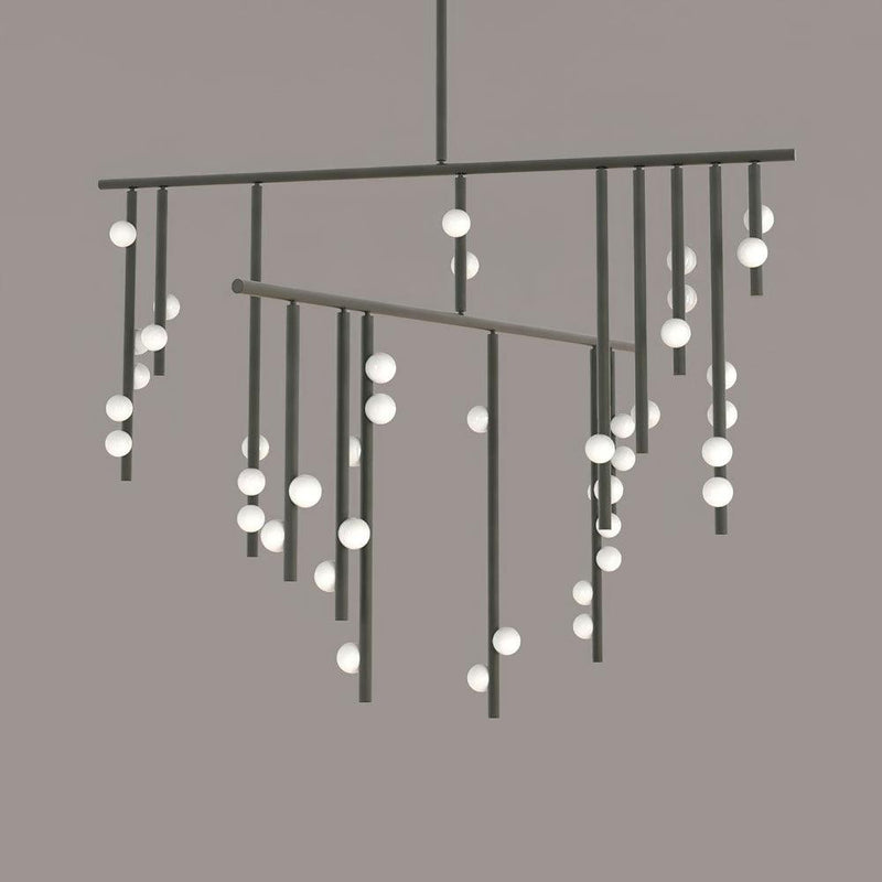 DIY Luminous Cascade Chandelier