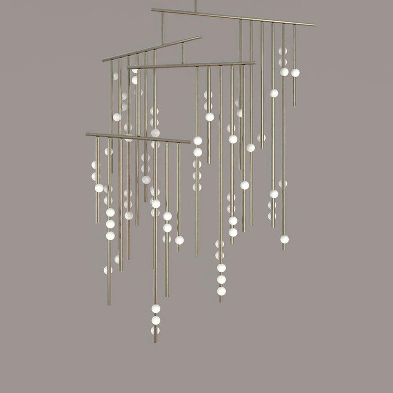DIY Luminous Cascade Chandelier