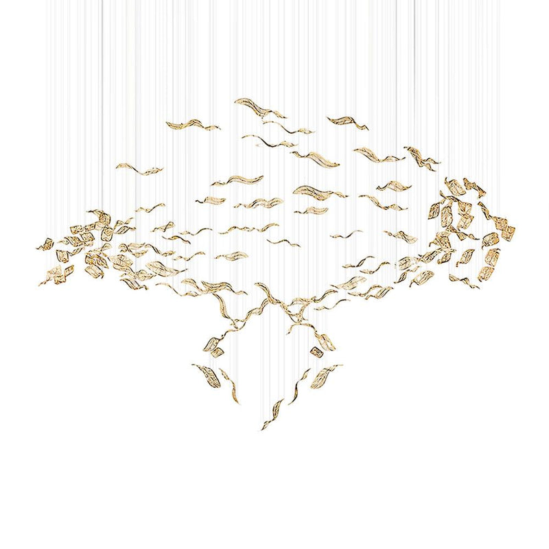 DIY Fallen Leaf Chandelier