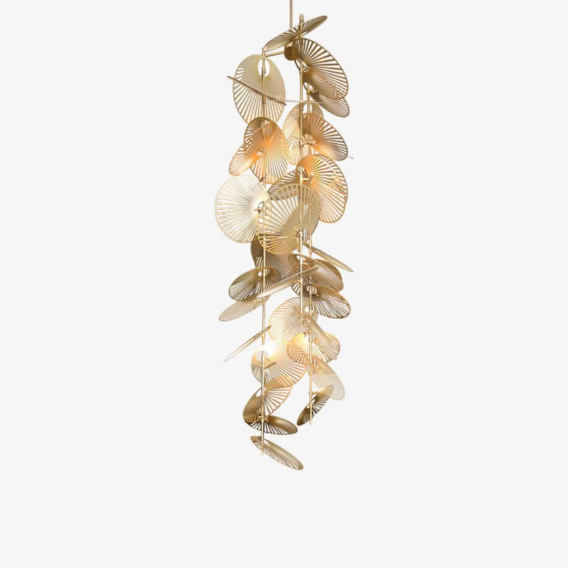 DIY Leaf Chandelier