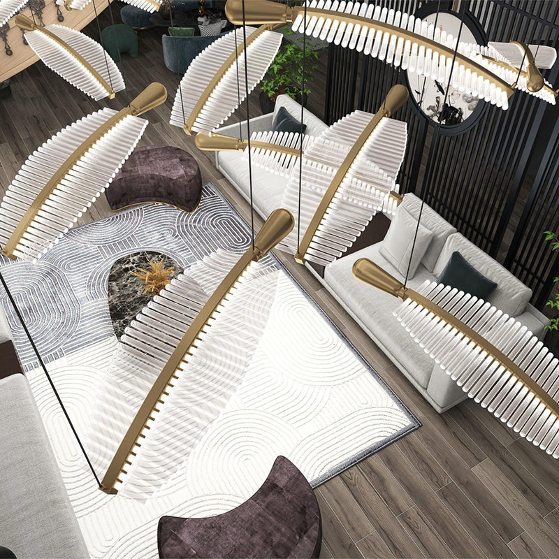 DIY Leaf LED Chandelier