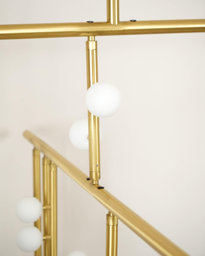 DIY Luminous Cascade Chandelier
