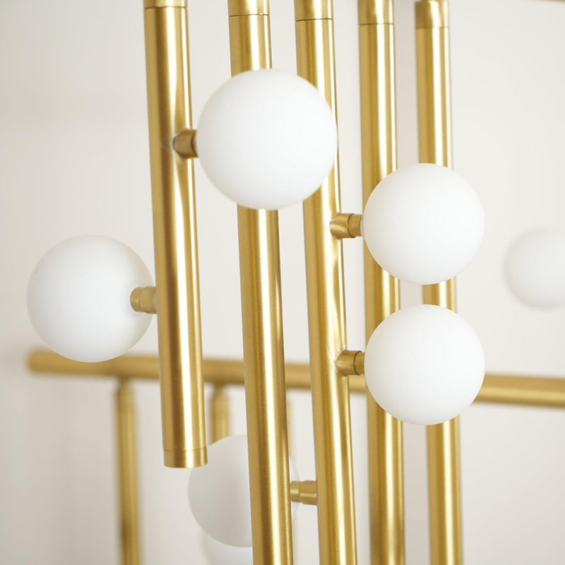 DIY Luminous Cascade Chandelier