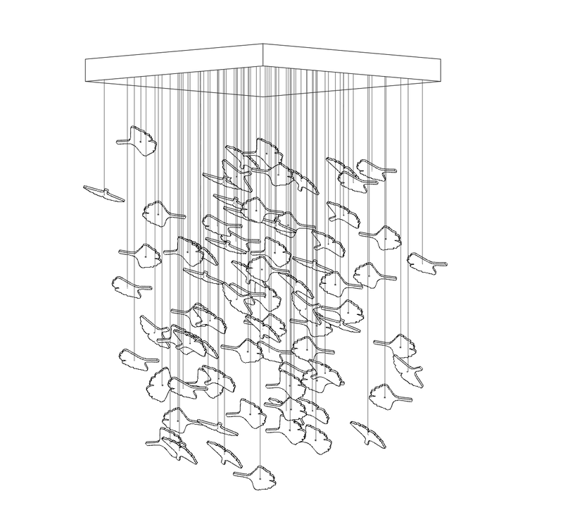 DIY Maple Leaf Chandelier