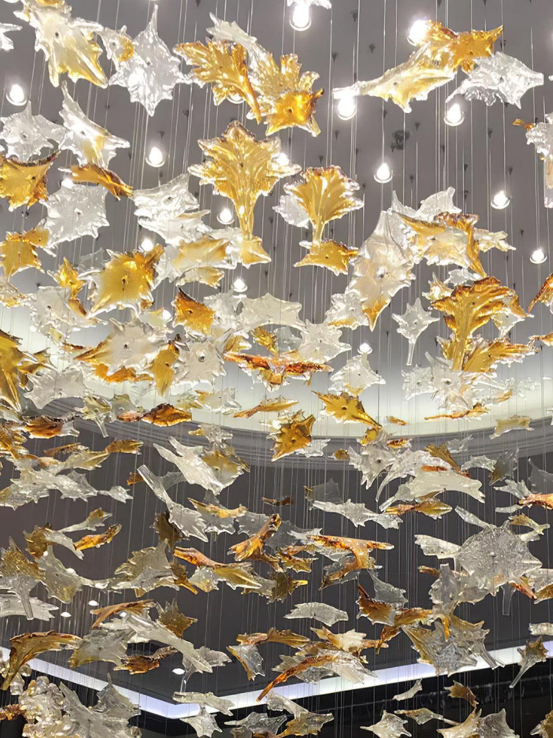 DIY Maple Leaf Chandelier