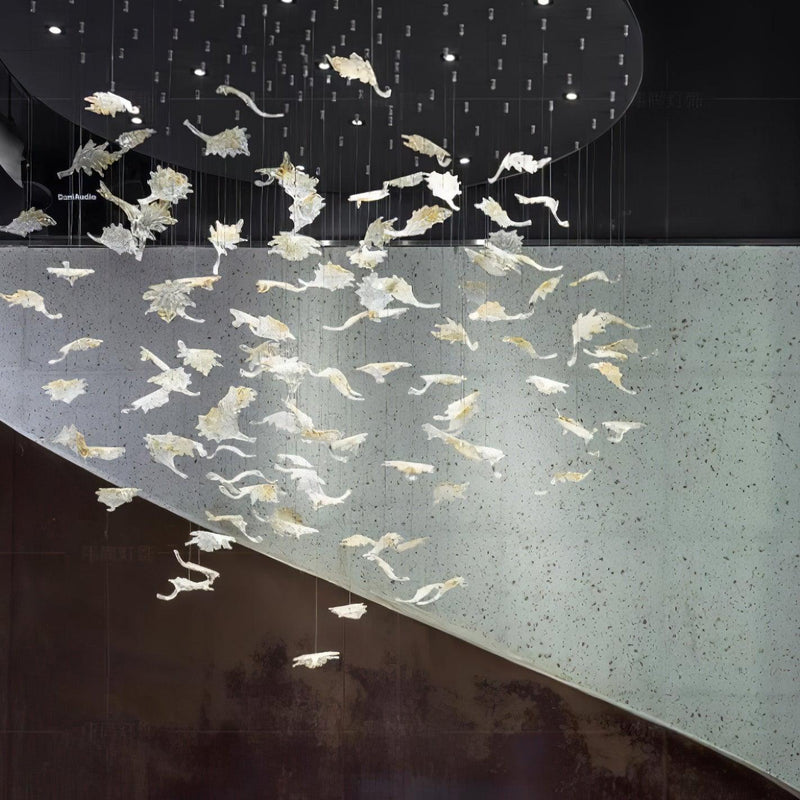 DIY Maple Leaf Chandelier