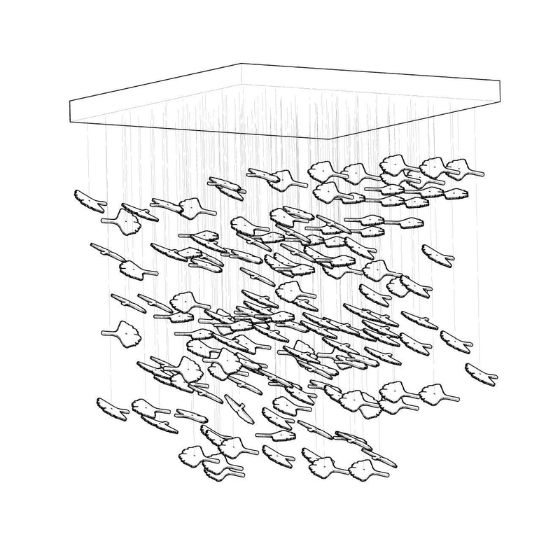 DIY Maple Leaf Chandelier