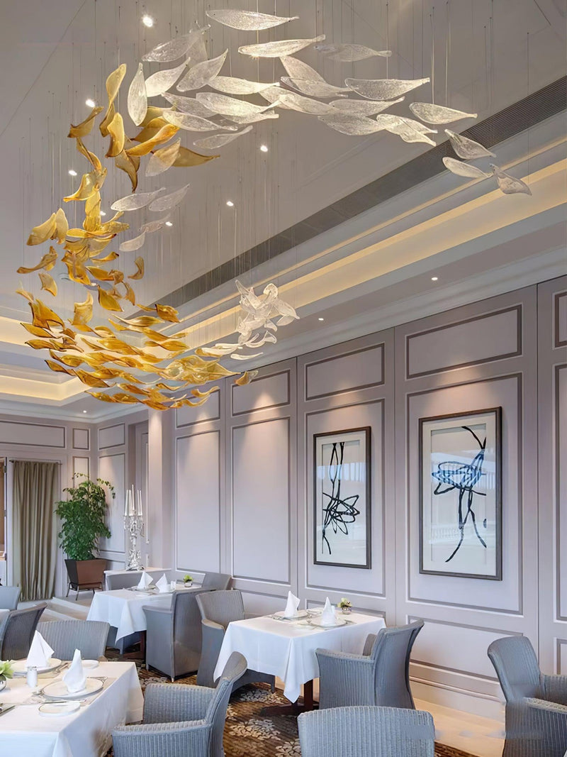 DIY Ocean Current Chandelier