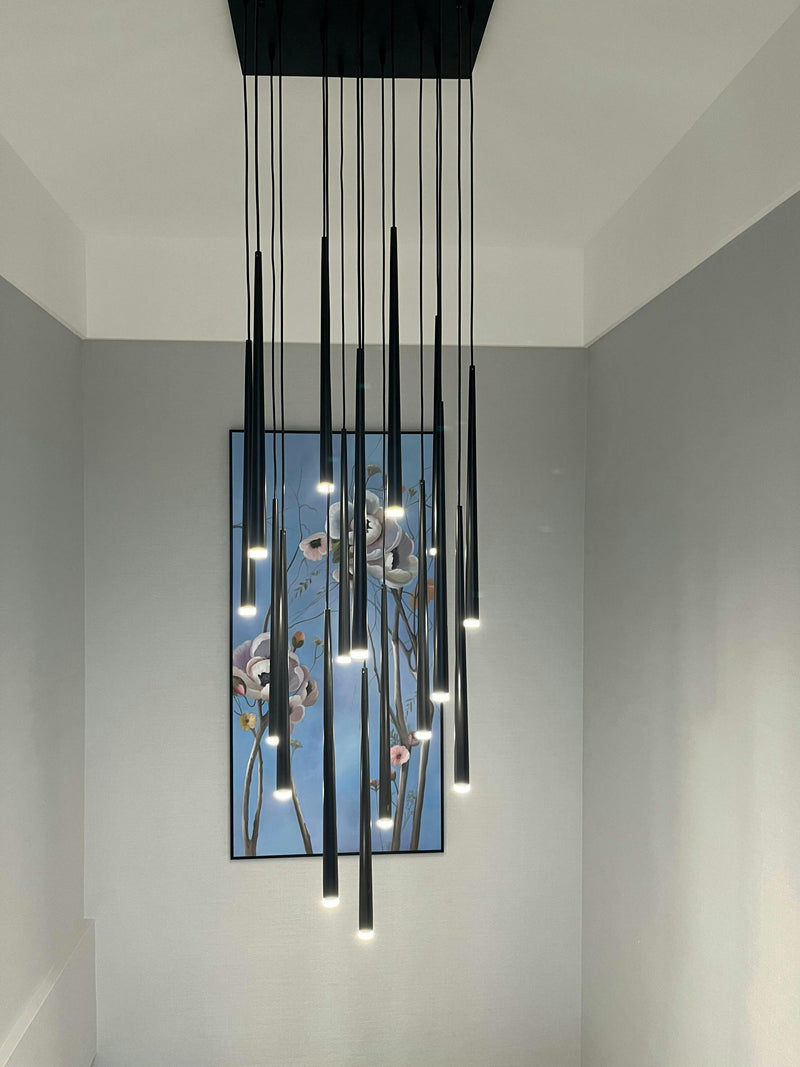 DIY Slender Cone Chandelier