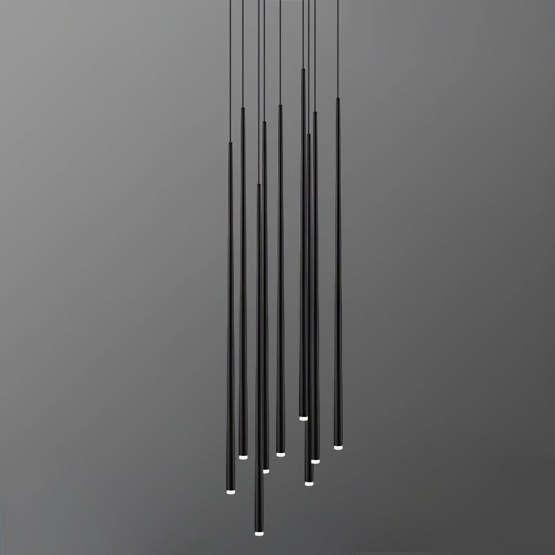 DIY Slender Cone Chandelier