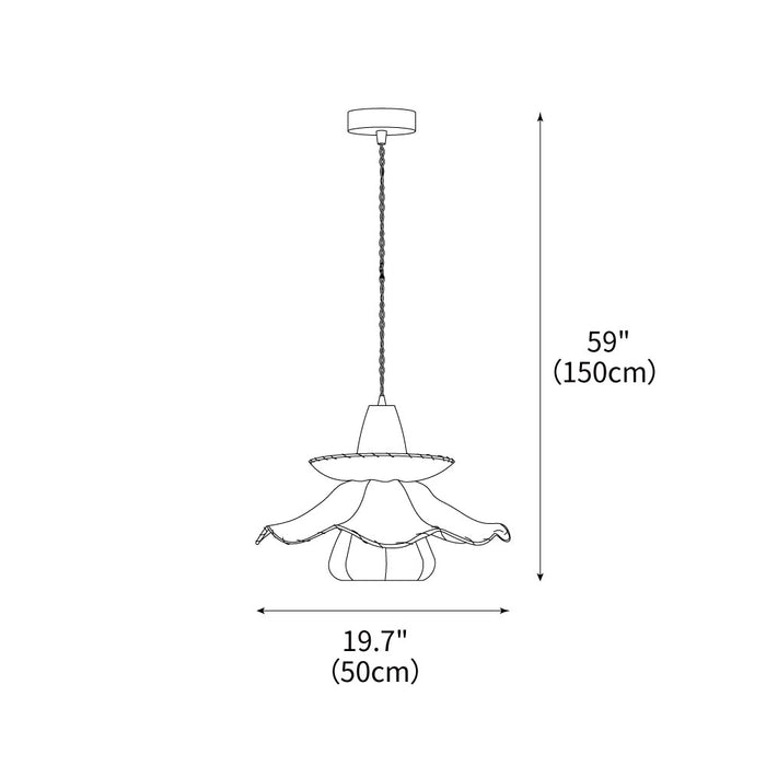 Daisy Charm Pendant Light 19.7"