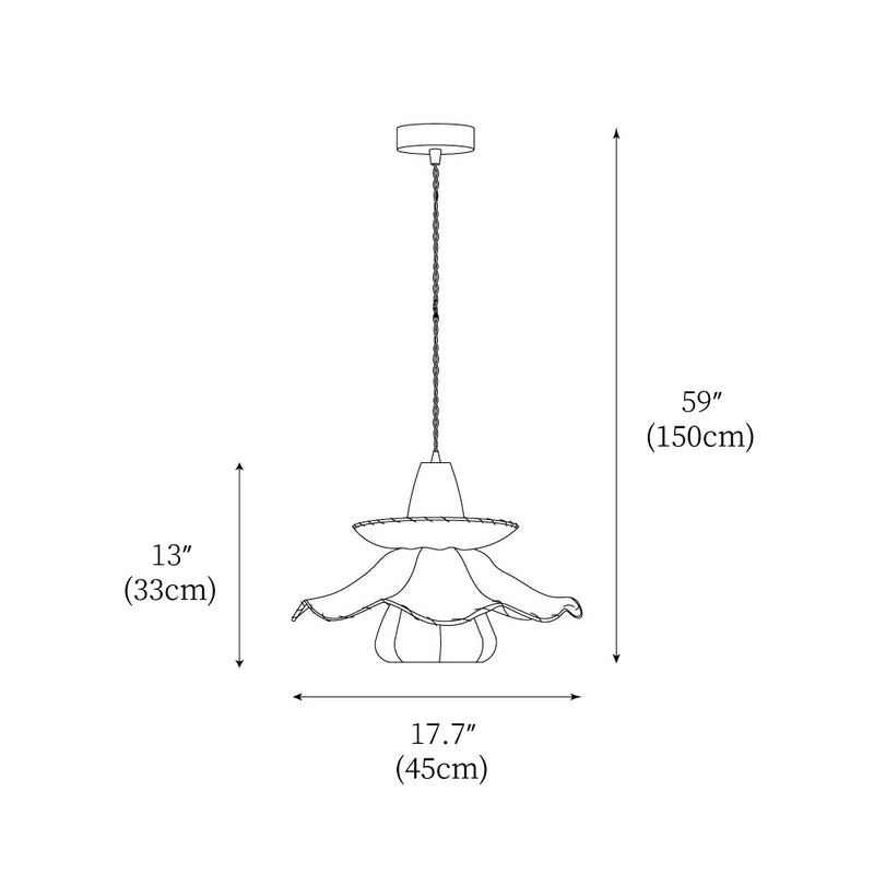 Daisy Charm Pendant Light 17.7"