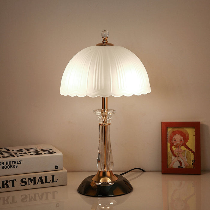 Domed Glass Table Light 9.8"