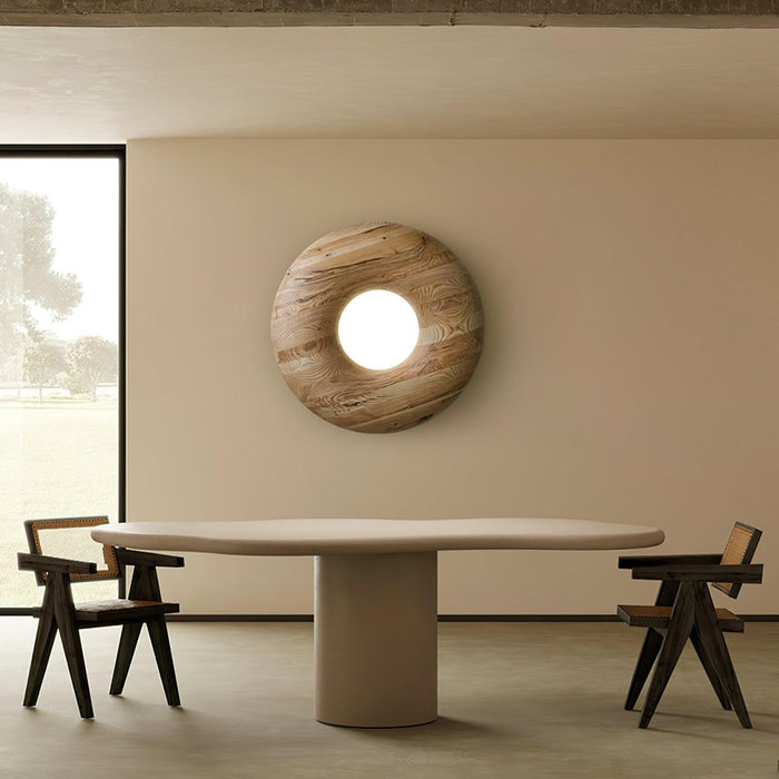 Donut Wood Ceiling Light 31.5"