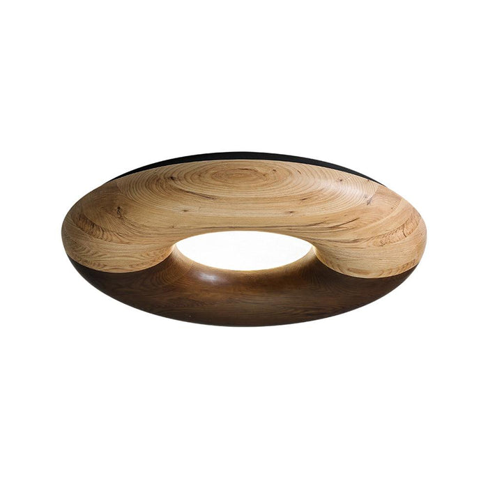 Donut Wood Ceiling Light 31.5"