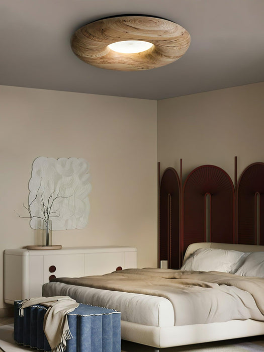 Donut Wood Ceiling Light 31.5"