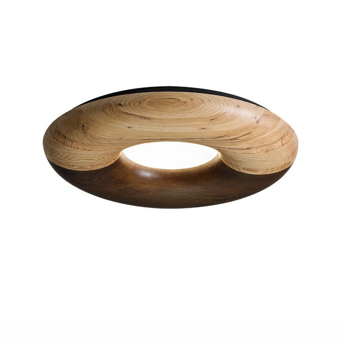 Donut Wood Ceiling Light 31.5"