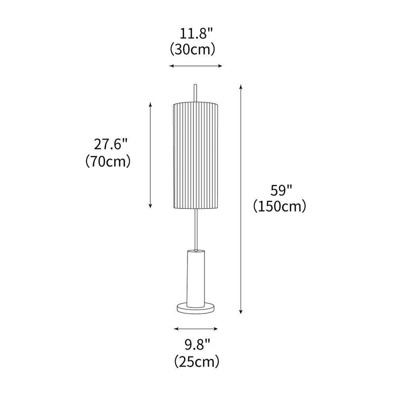 Dorica Floor Lamp 11.8"