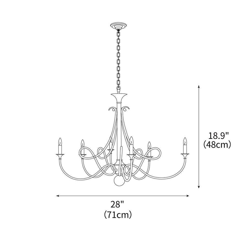 Double Twist Chandelier