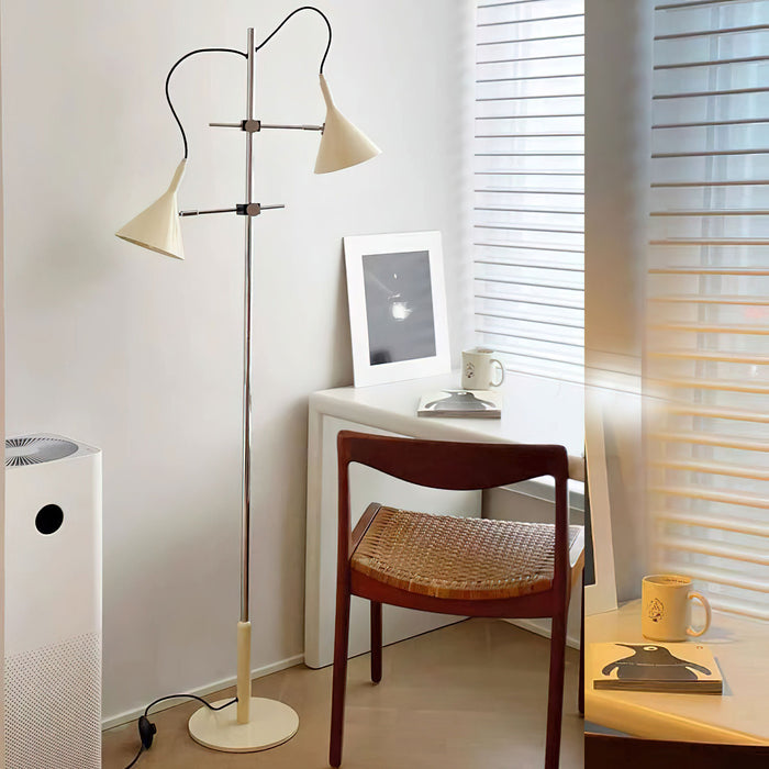 Double Bar Floor Lamp 9.8"