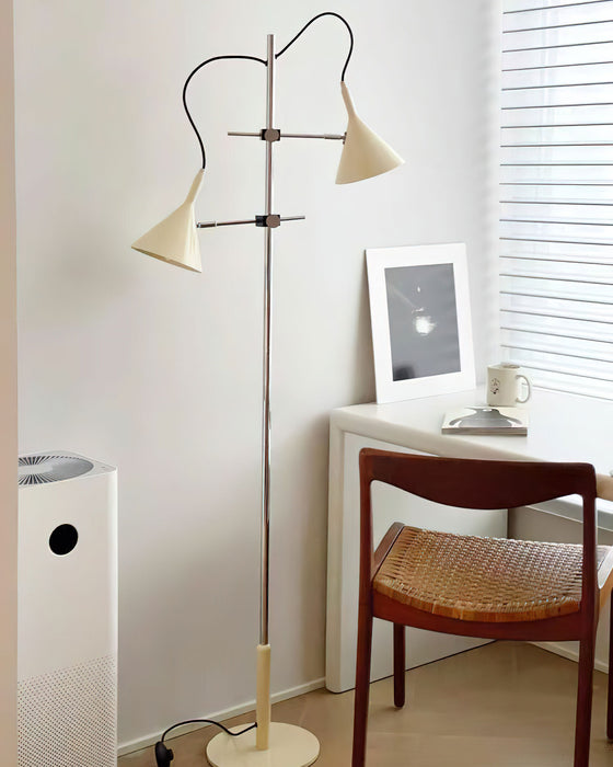 Double Bar Floor Lamp 9.8"