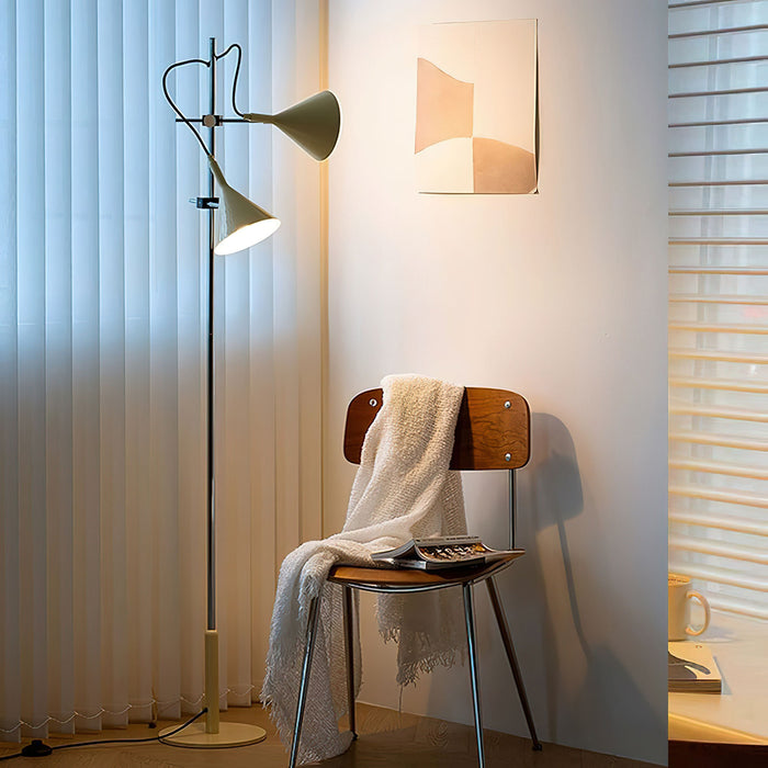 Double Bar Floor Lamp 9.8"