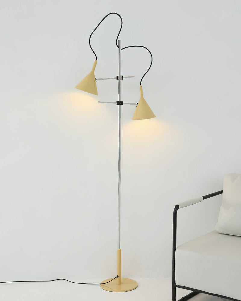 Double Bar Floor Lamp 9.8"