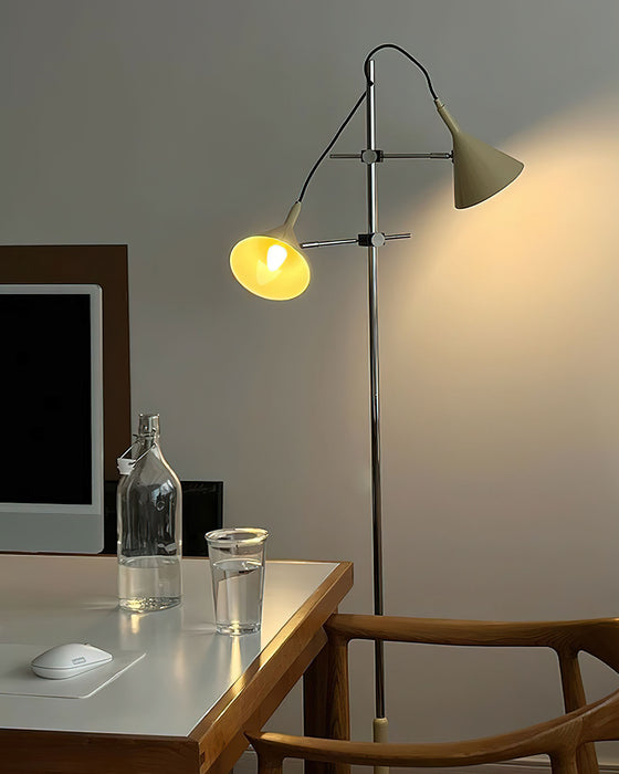 Double Bar Floor Lamp 9.8"